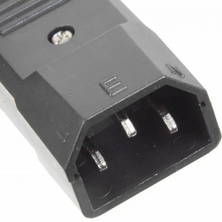 Кабельная вилка LANMASTER IEC 60320 C14 (LAN-IEC-320-C14) черный