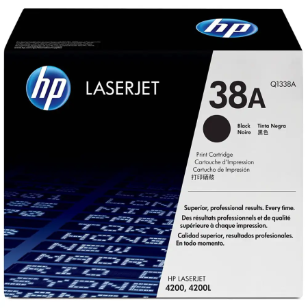 Картридж лазерный HP 38A (Q1338A) черный