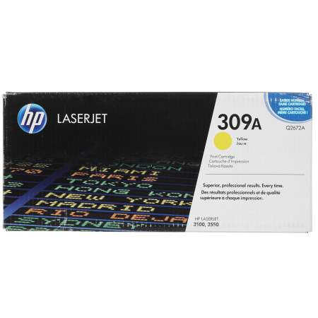 Картридж лазерный HP 309A (Q2672A) желтый (с чипом)
