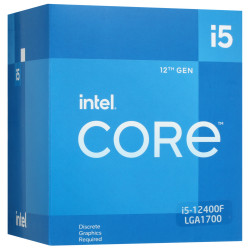Процессор Intel Core i5-12400F BOX без кулера (BX8071512400FSRL4W) серый