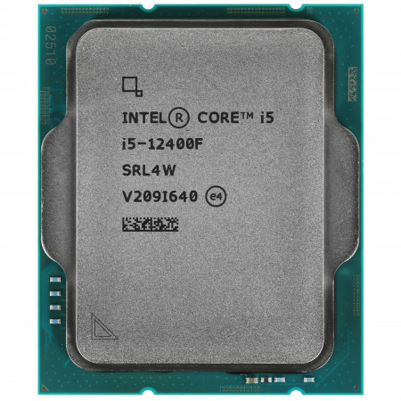 Процессор Intel Core i5-12400F BOX без кулера (BX8071512400FSRL4W) серый