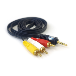 Кабель 3.5 mm jack - 3 х RCA ViTi VT-0274 1.5 м черный