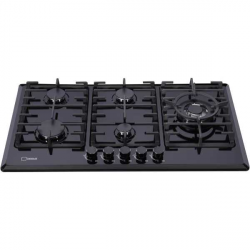 Варочная панель газовая Dessus DCG-95001B стекло черный