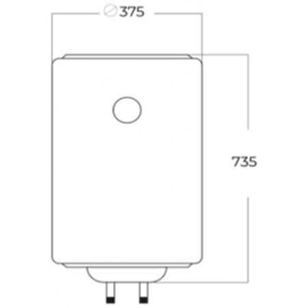 Водонагреватель электрический DORFF 50л Белый