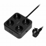 Сетевой фильтр Tessan TS-302 4 черный 1.5м