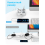 Сетевой фильтр Tessan TS-302-C 4 серый 2м
