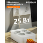 Сетевой фильтр Tessan TS-PS01DE00 4 серый 2м