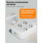 Сетевой фильтр Tessan TS-PS01DE00 4 серый 2м