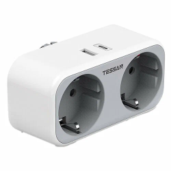 Сетевой фильтр Tessan TS-WS02DE00 2 серый