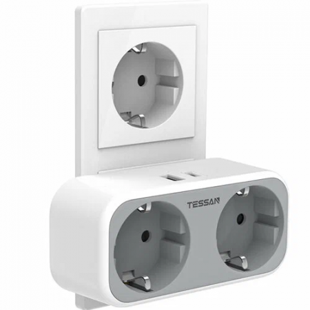 Сетевой фильтр Tessan TS-WS02DE00 2 серый