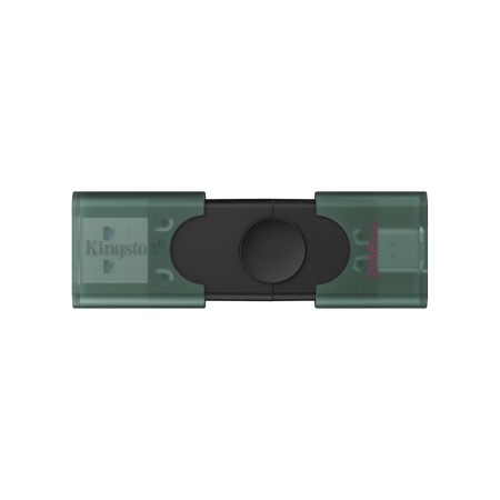 128 ГБ USB Флеш-накопитель Kingston DataTraveler Duo (DTDEG2/128GB) зелено-черный