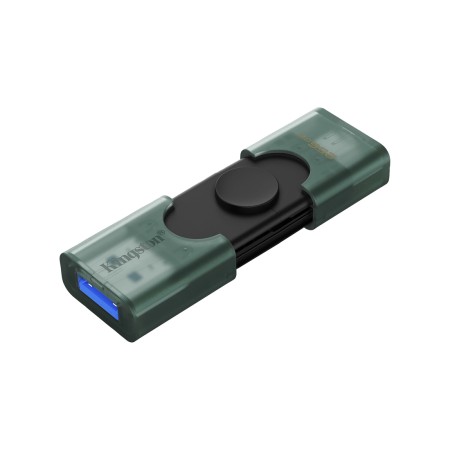 256 ГБ USB Флеш-накопитель Kingston DataTraveler Duo (DTDEG2/256GB) зелено-черный