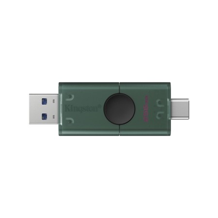 256 ГБ USB Флеш-накопитель Kingston DataTraveler Duo (DTDEG2/256GB) зелено-черный