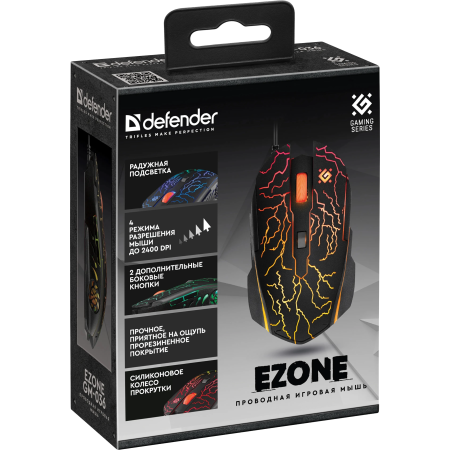 Мышь проводная Defender Ezone GM-036 (52036) черный