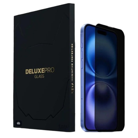 Защитное стекло iLera DeLuxe Incognito Glass (ILINDL17) черный для экрана iPhone 17