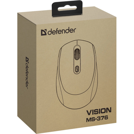 Мышь беспроводная Defender Vision MS-376 (52377) белый