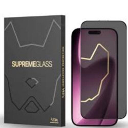 Защитное стекло iLera FrostedGlass 2.0 (ILFRGL17AIR) черный для экрана iPhone 17 Air