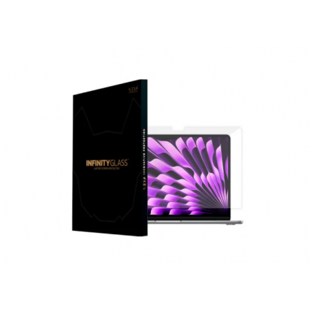 Защитное стекло iLera Glass screen protector (ILMCGL01) черный для экрана MacBook Air M2