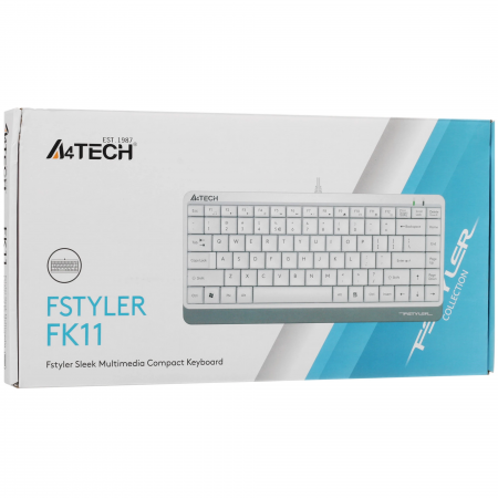 Клавиатура проводная A4Tech Fstyler FK11 (FK11-WHITE) белый