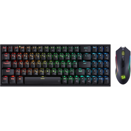 Клавиатура + мышь беспроводная Redragon S136 (72158) черный Клавиатура + мышь беспроводная Redragon S136 (72158) черный