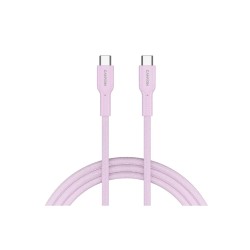 Кабель USB Type-C - USB Type-C Canyon OnWire 60CL (CND-CCAP60AB10PK) 1 м розовый