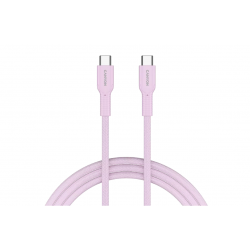 Кабель USB Type-C - USB Type-C Canyon OnWire 60CL (CND-CCAP60AB10PK) 1 м розовый