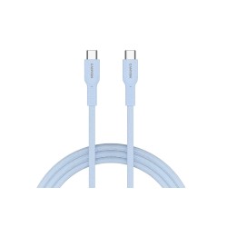 Кабель USB Type-C - USB Type-C Canyon OnWire 60CL (CND-CCAP60AB10LBL) 1 м голубой