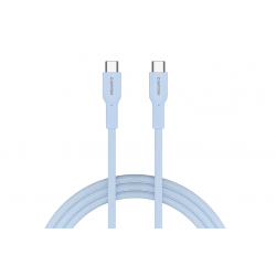 Кабель USB Type-C - USB Type-C Canyon OnWire 60CL (CND-CCAP60AB10LBL) 1 м голубой