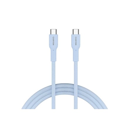 Кабель USB Type-C - USB Type-C Canyon OnWire 60CL (CND-CCAP60AB10LBL) 1 м голубой