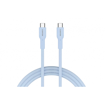 Кабель USB Type-C - USB Type-C Canyon OnWire 60CL (CND-CCAP60AB10LBL) 1 м голубой