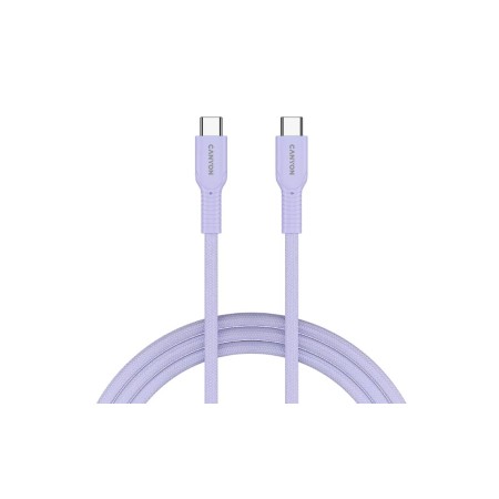 Кабель USB Type-C - USB Type-C Canyon OnWire 60CL (CND-CCAP60AB10PU) 1 м пурпурный