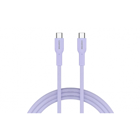 Кабель USB Type-C - USB Type-C Canyon OnWire 60CL ( CND-CCAP60AB10PU) 1 м пурпурный