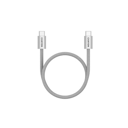 Кабель USB Type-C - USB Type-C Canyon CCMG60 (CND-CCMG60AB15LG) 1 м серый