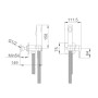 Душевая гарнитура Haiba HB5518-5 золотистый