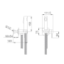 Душевая гарнитура Haiba HB5518-5 золотистый