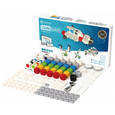 Демонтсрационный конструктор Cubroid Coding Blocks / Premium Kit Белый
