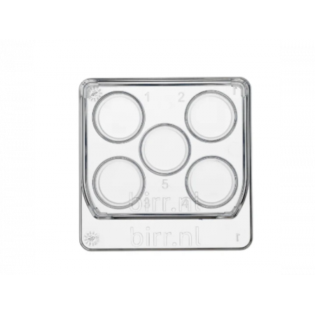 Лабораторный прибор Square 5 well dish, per 6 - 30x6/box Прозрачный