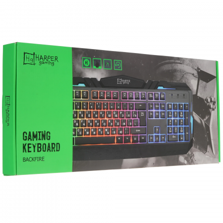Клавиатура проводная Harper Gaming Backfire GKB-15 черный