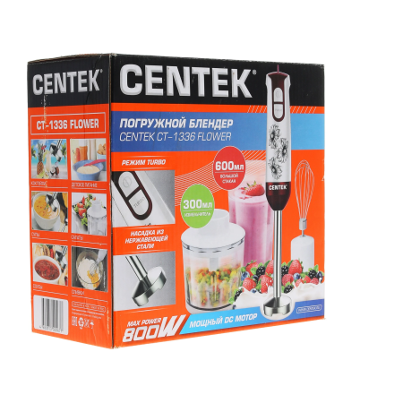 Блендер погружной Centek CT-1336 Flower красный