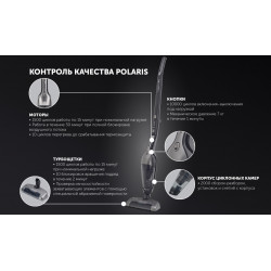 Пылесос Polaris PVCS 0623 серый/черный