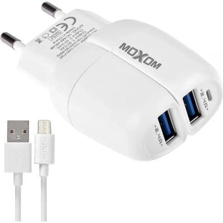 Сетевое зарядное устройство Moxom MX-HC48 белый