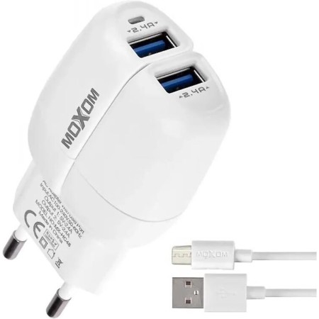 Сетевое зарядное устройство Moxom MX-HC48 белый