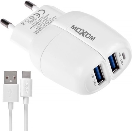 Сетевое зарядное устройство Moxom MX-HC48 белый