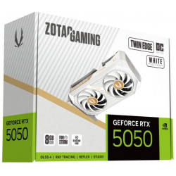 Видеокарта ZOTAC GeForce RTX 5050 GAMING Twin Edge OC White Edition (ZT-B50500Q-10M) 8 Гб белый