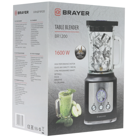 Блендер стационарный BRAYER 1200BR черный
