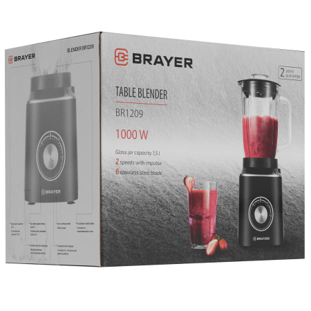 Блендер стационарный BRAYER 1209BR черный
