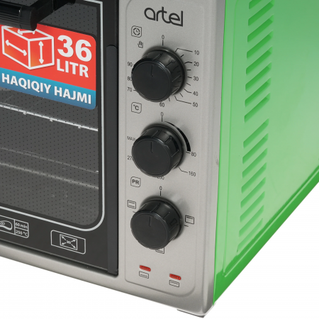 Мини-печь Artel MD 3618 E зелено-серый