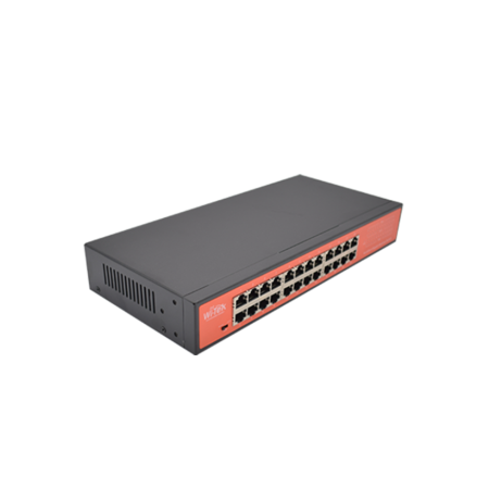 Коммутатор Wi-Tek WI-SG124D V3 красный