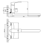 Смеситель Haiba HB22587 серебристый