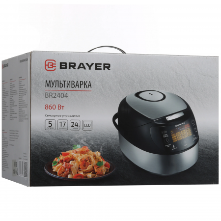 Мультиварка BRAYER 2404BR черный